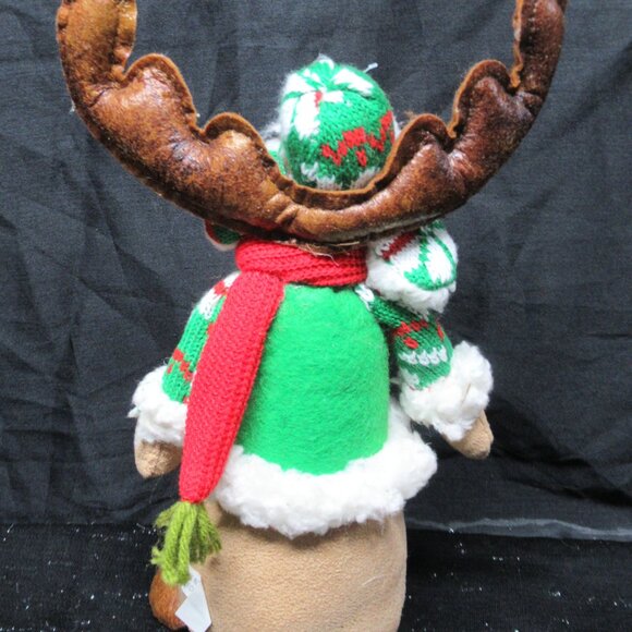 Plush Sandbag Christmas Moose - Picture 4 of 6
